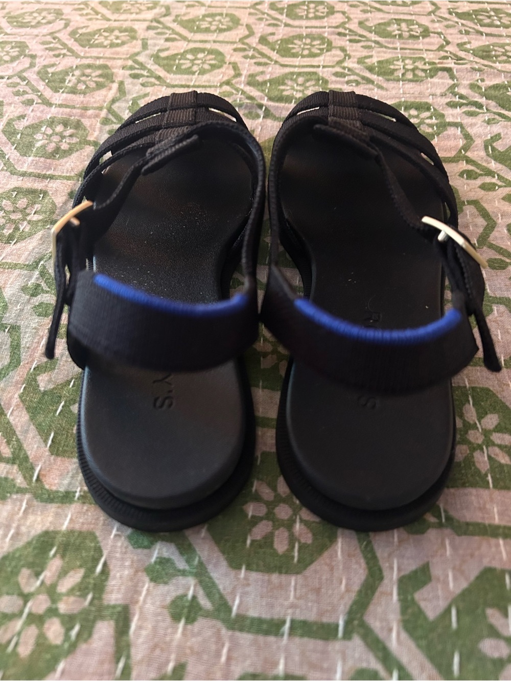 Rothy's Black Woven Fishermen Sandals/ Buckle Ankle Strap NWT Size 7.5 - Picture 5 of 10